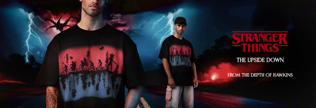 Men_HP Banner_Stranger Things_Oversized T-Shirts_Trending Fandoms_1