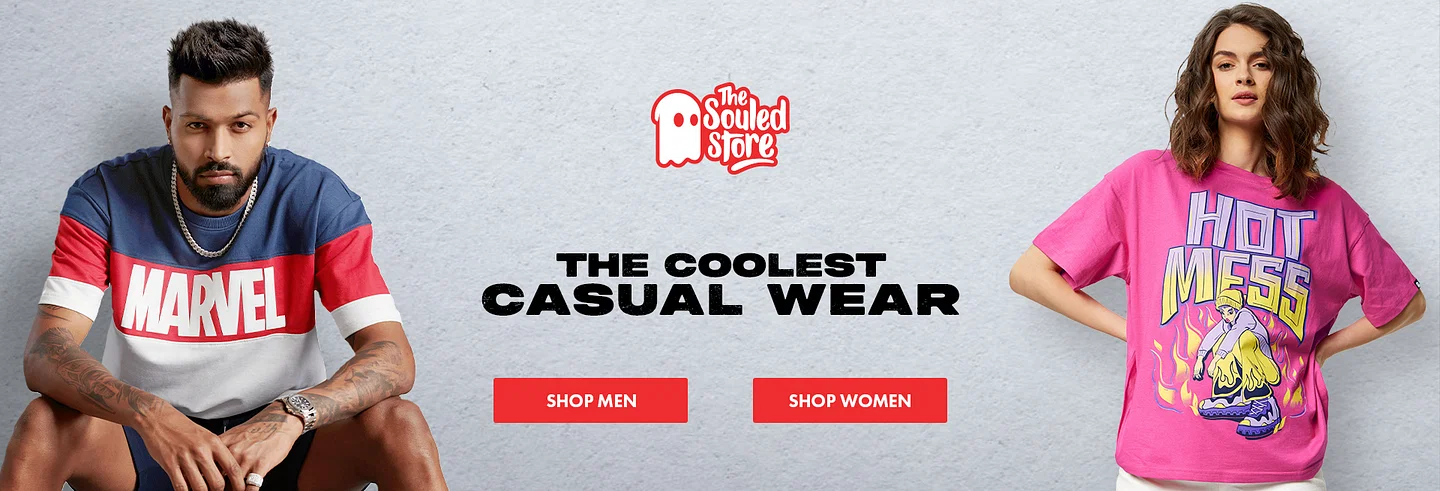 Online Shopping for Men & Women Clothing, Accessories at The Souled Store