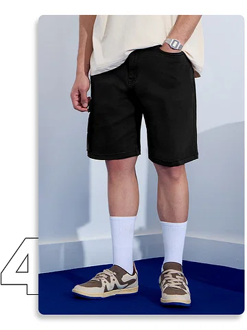 Denim Shorts: Shadow Black undefined Online