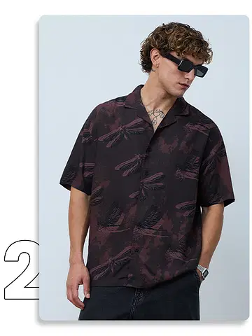 Oversized Shirt: Dragonfly undefined Online