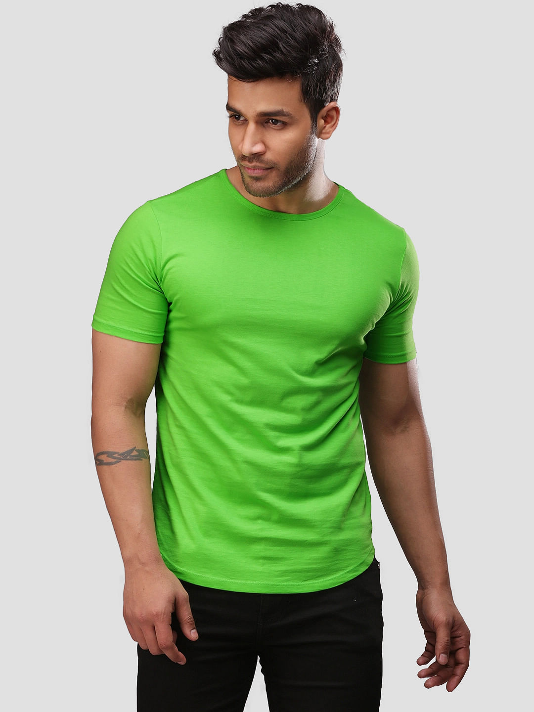 drop cut v neck t shirts