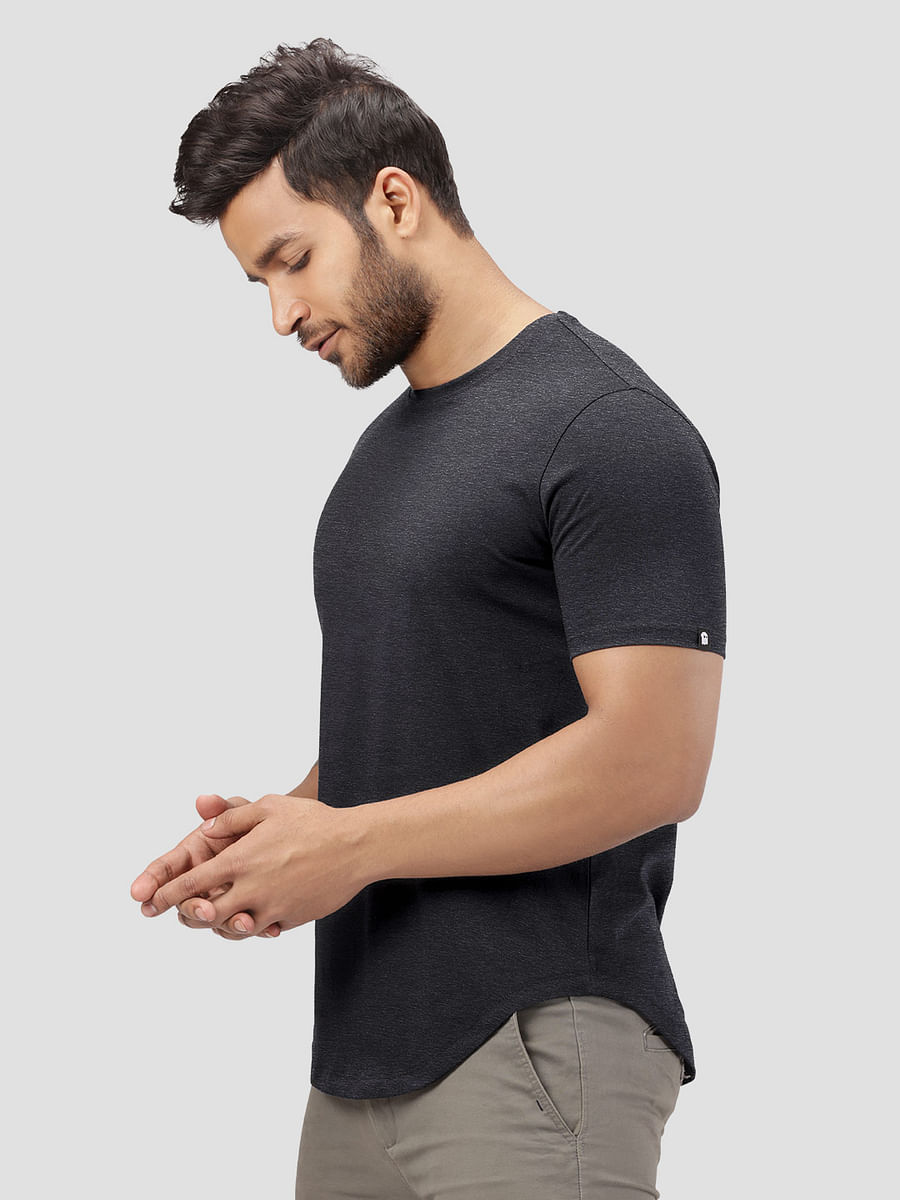 men drop cut shirt