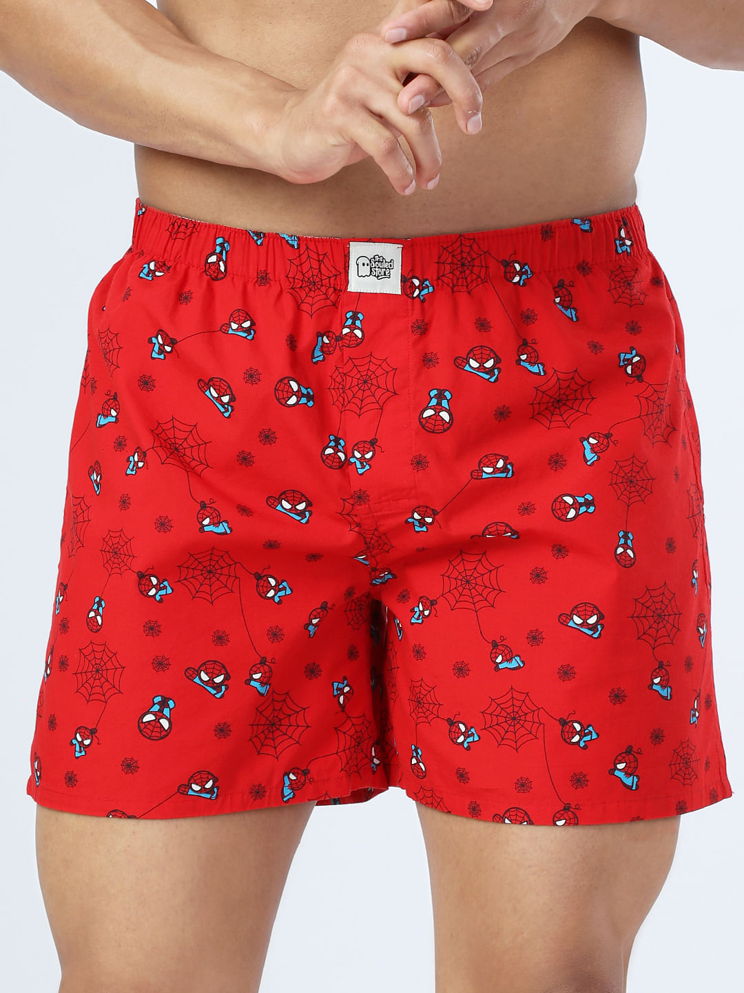 Buy Spider-Man: Spidey Pattern Boxer Shorts, Official Merchandise ...