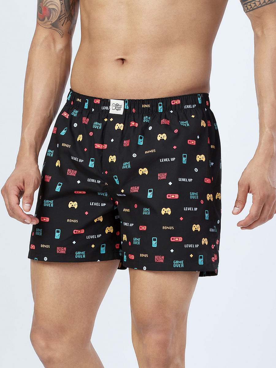 Buy 90's Gamer Pattern Boxer Shorts, Official Merchandise online at The