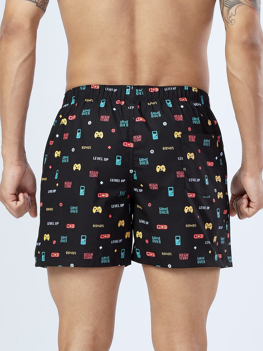Buy 90's Gamer Pattern Boxer Shorts, Official Merchandise online at The