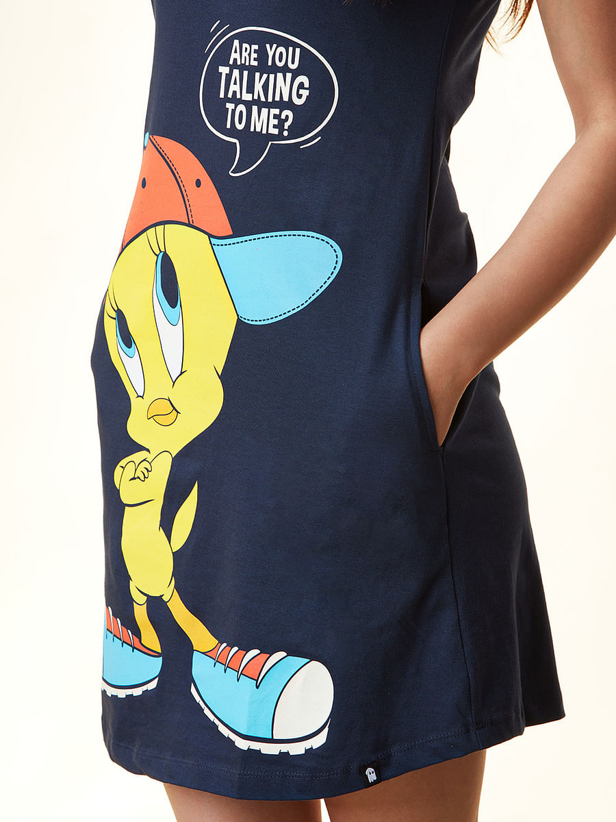 Buy Looney Tunes Talking to me T-shirt Dress Online