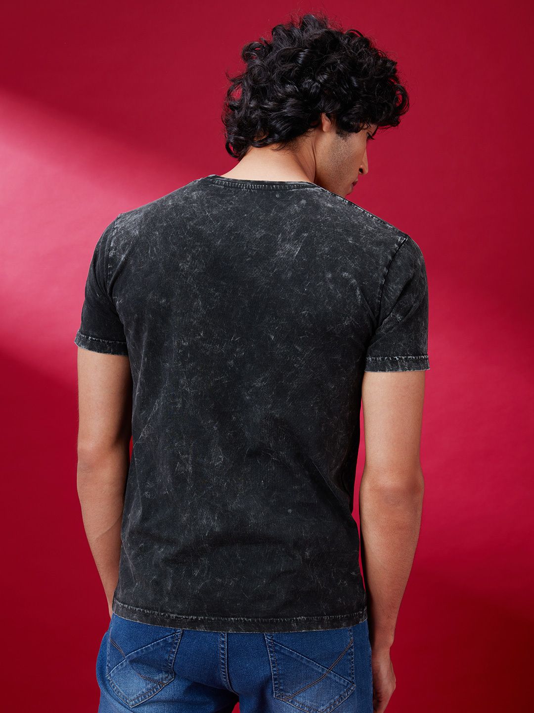 Buy Black (Acid Wash) Tshirt Online