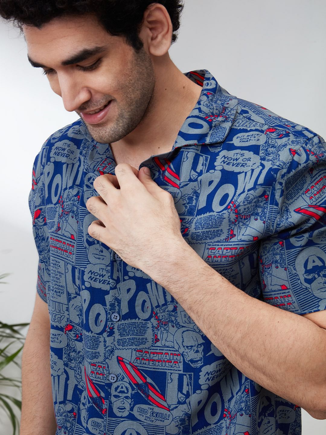 comic book hawaiian shirt