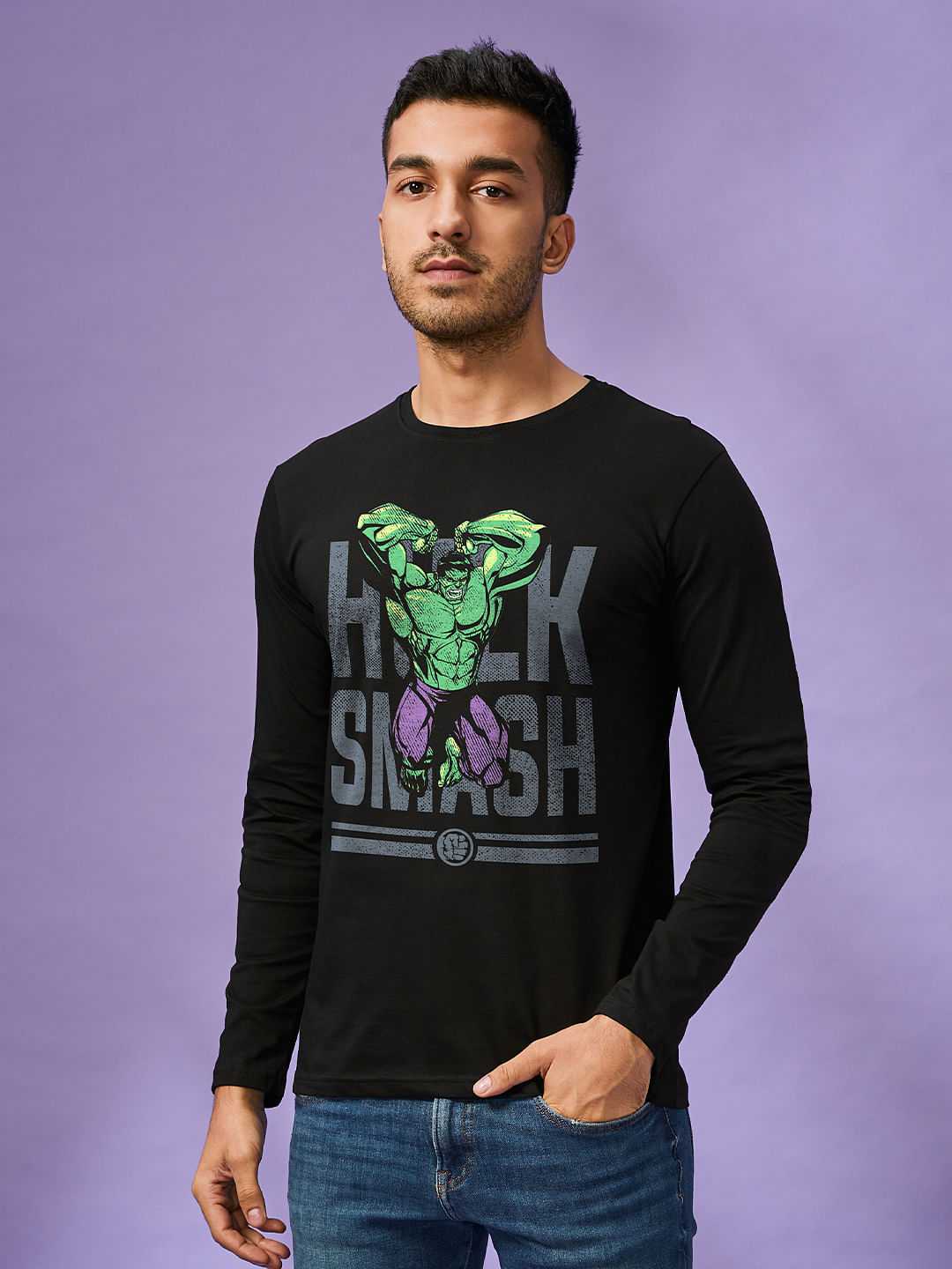 Marvel Comics Hulk Smash Boys T-Shirt Official Merchandise