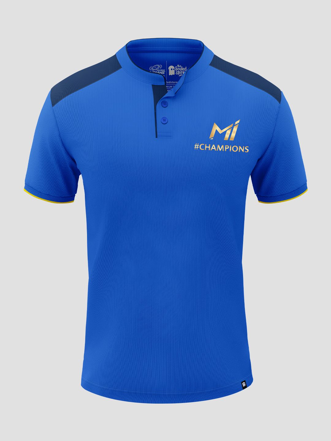 Buy Mumbai Indians Official Mandarin Collar Fan Jersey (Recycled