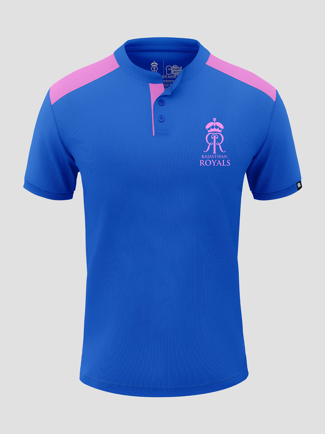 Buy Rajasthan Royals Official Mandarin Collar Fan Jersey (Recycled ...