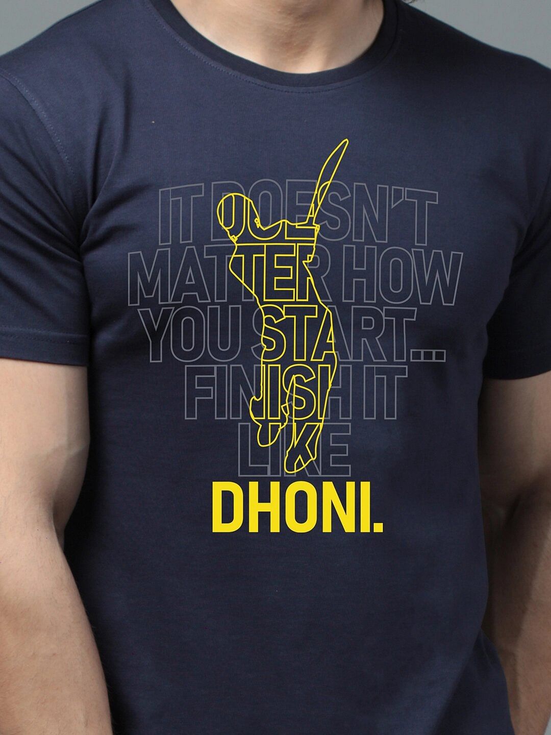 dhoni in t shirt