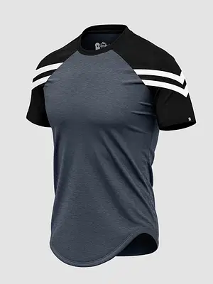 men drop cut shirt