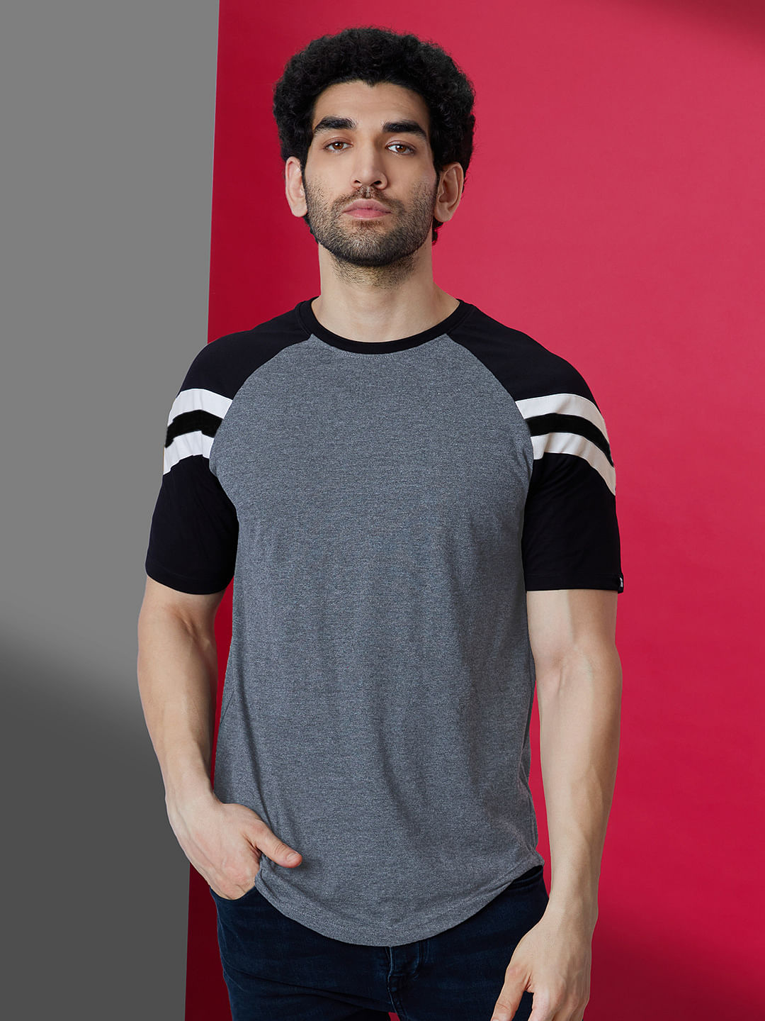 drop cut v neck t shirts