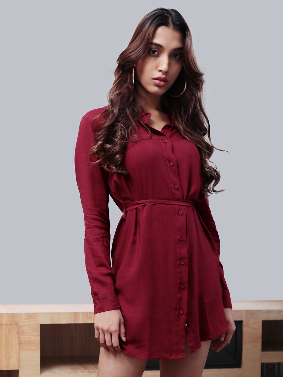 Burgundy dress in store Clearance