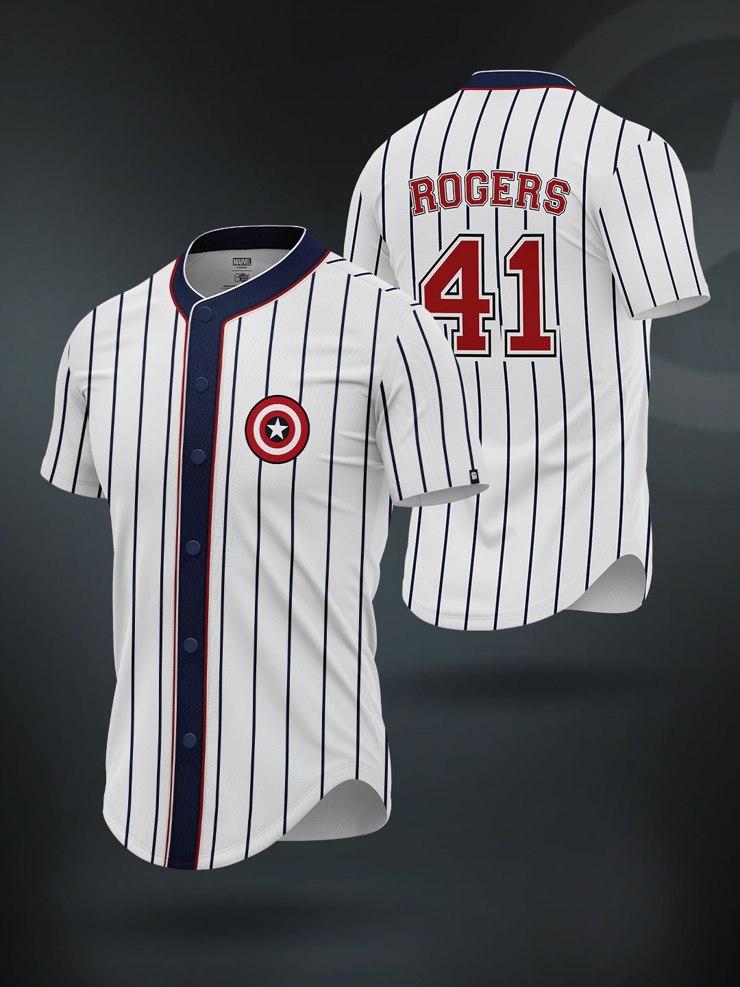 Buy Captain America Steve Rogers Baseball Jersey Online.