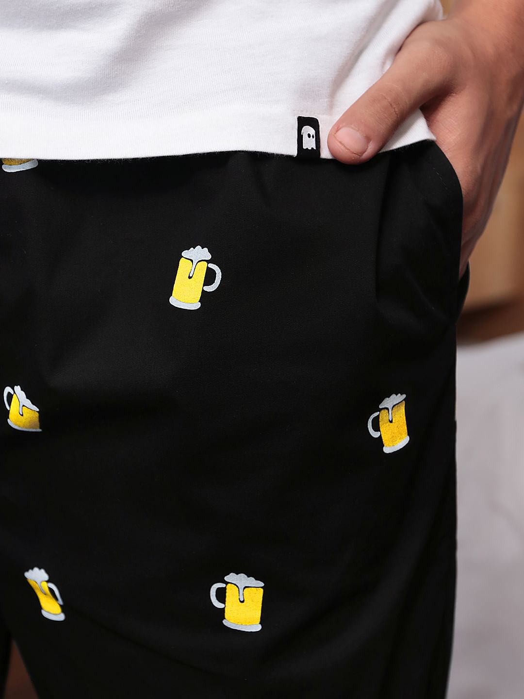 Buy Beer Pattern Men's Pajamas Online