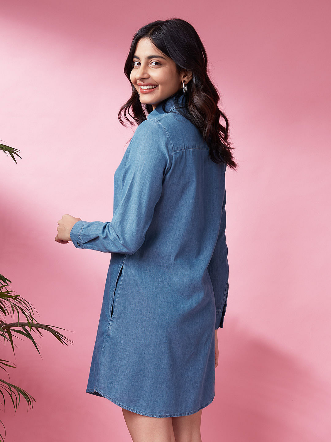 denim shirt dress online