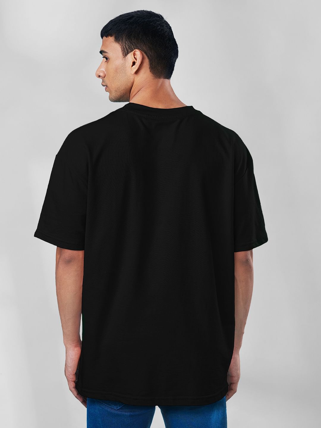 oversized black t shirt mens