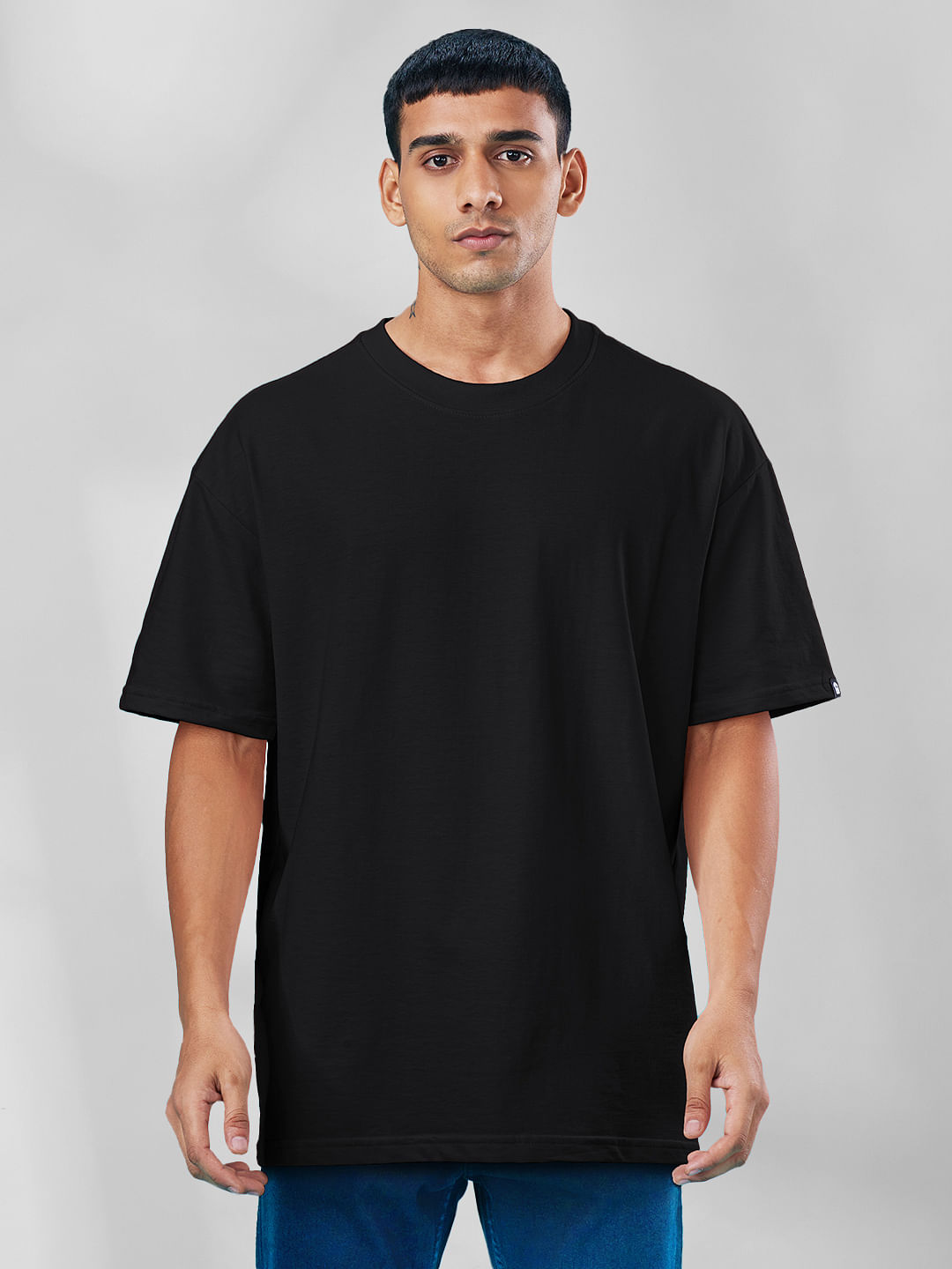 women's oversized black t shirt uk