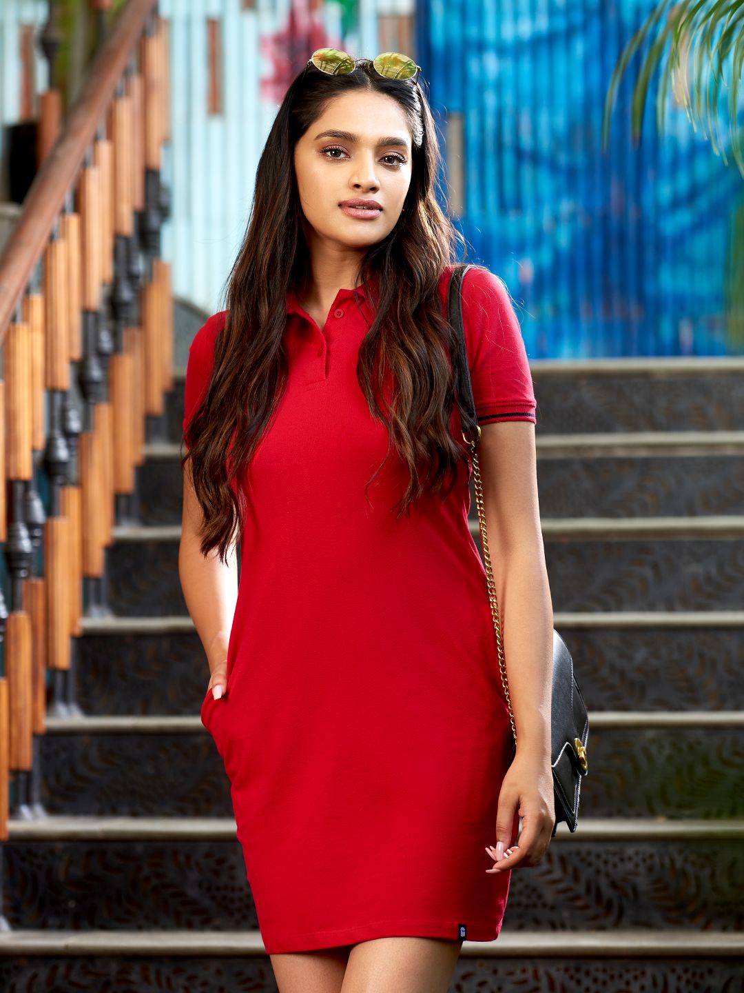 red polo dresses