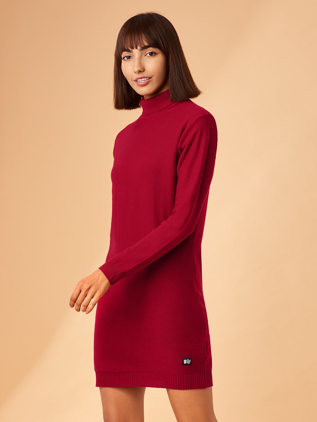 Buy Official Solids Maroon Cable Knit 