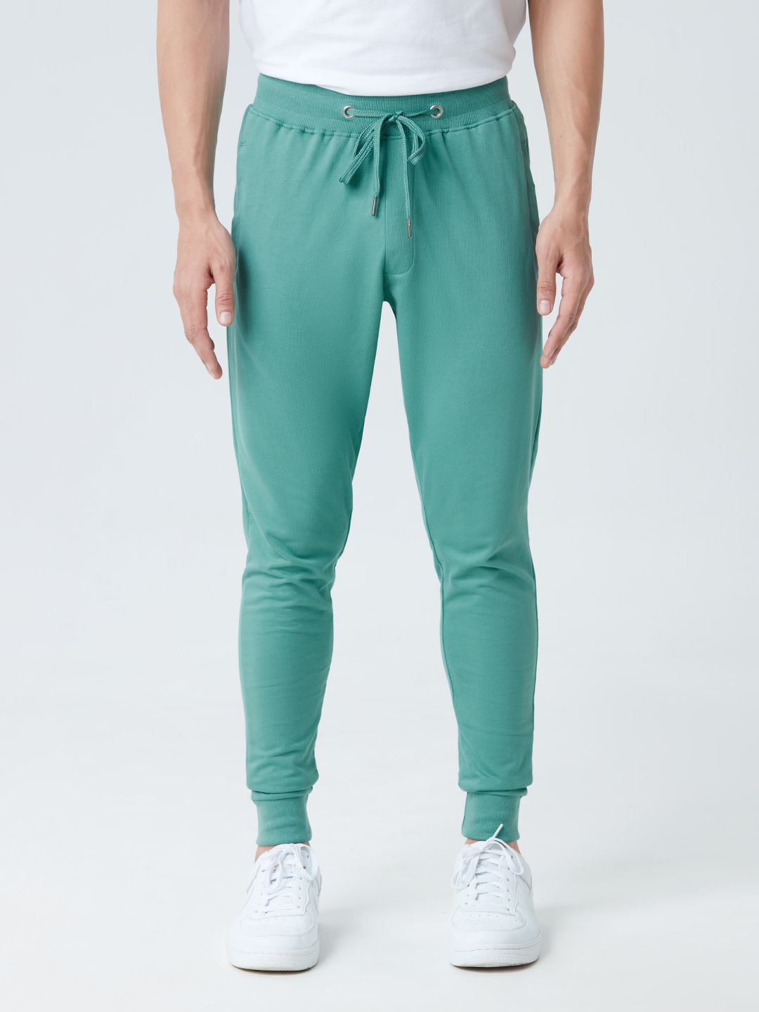 Buy Solids Sage Green Joggers Online