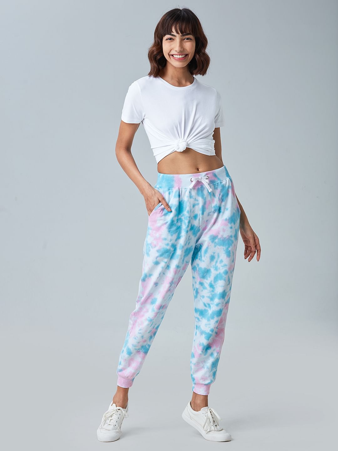 tie dye joggers womens