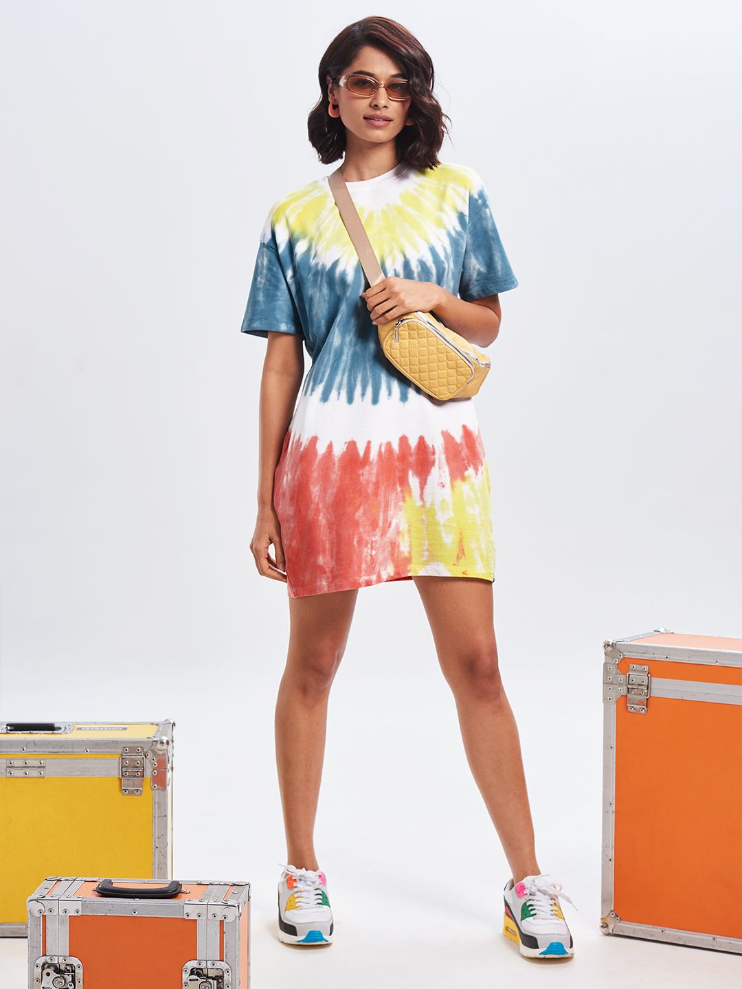 Tie Dye: Soft Pop Women T-Shirt Dresses price