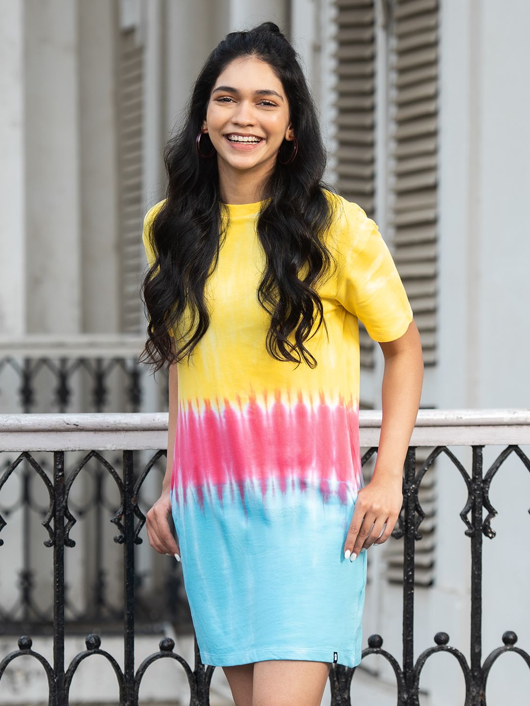 ombre t shirt dress