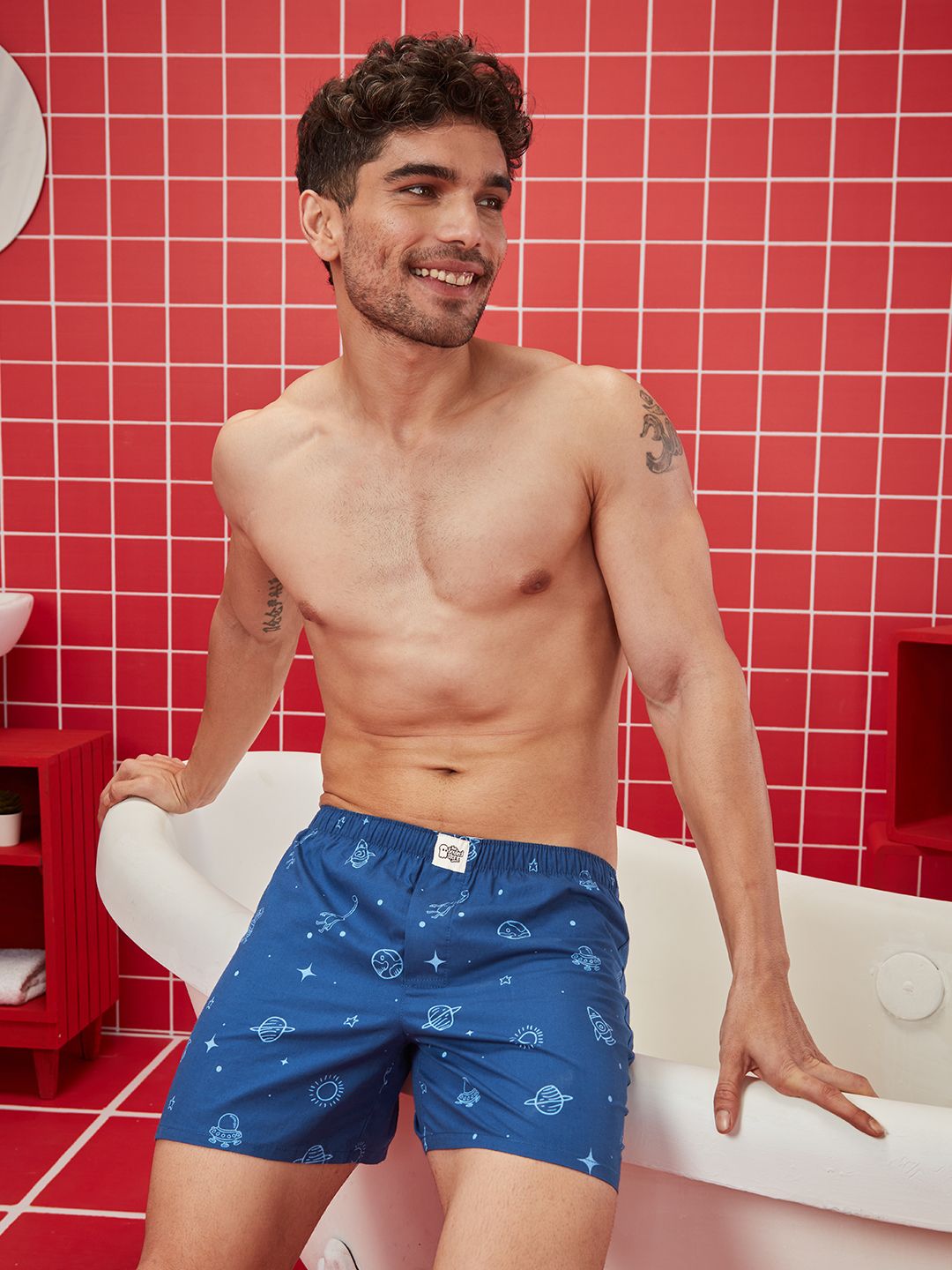 Buy Space Pattern Boxer Shorts online at The Souled Store.