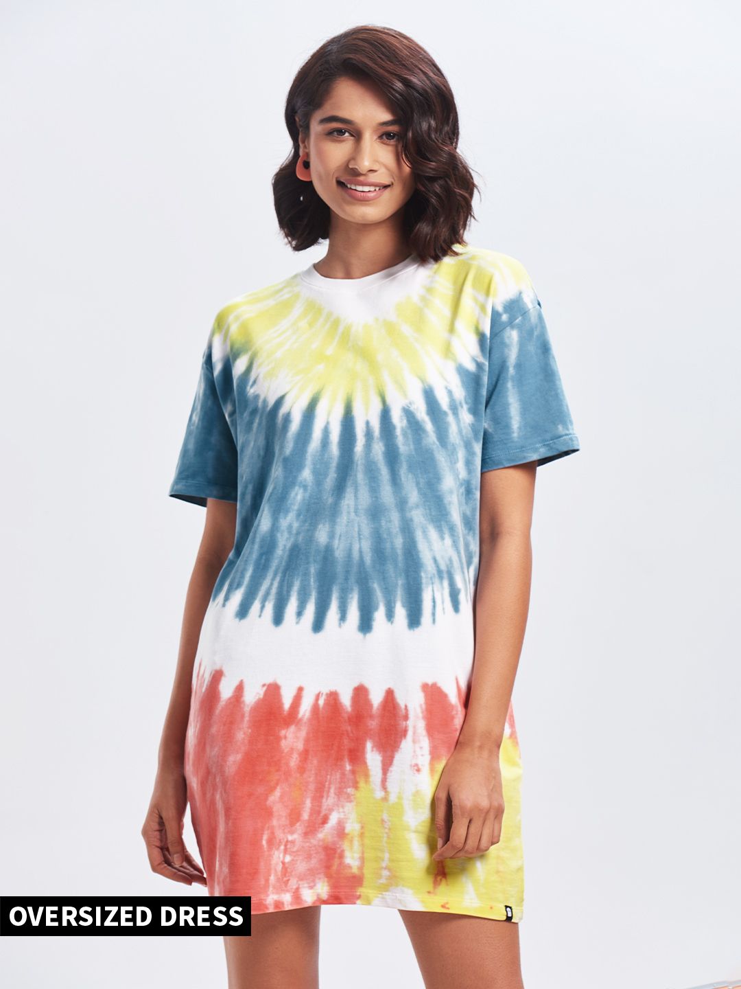 Tie Dye: Soft Pop Women T-Shirt Dresses