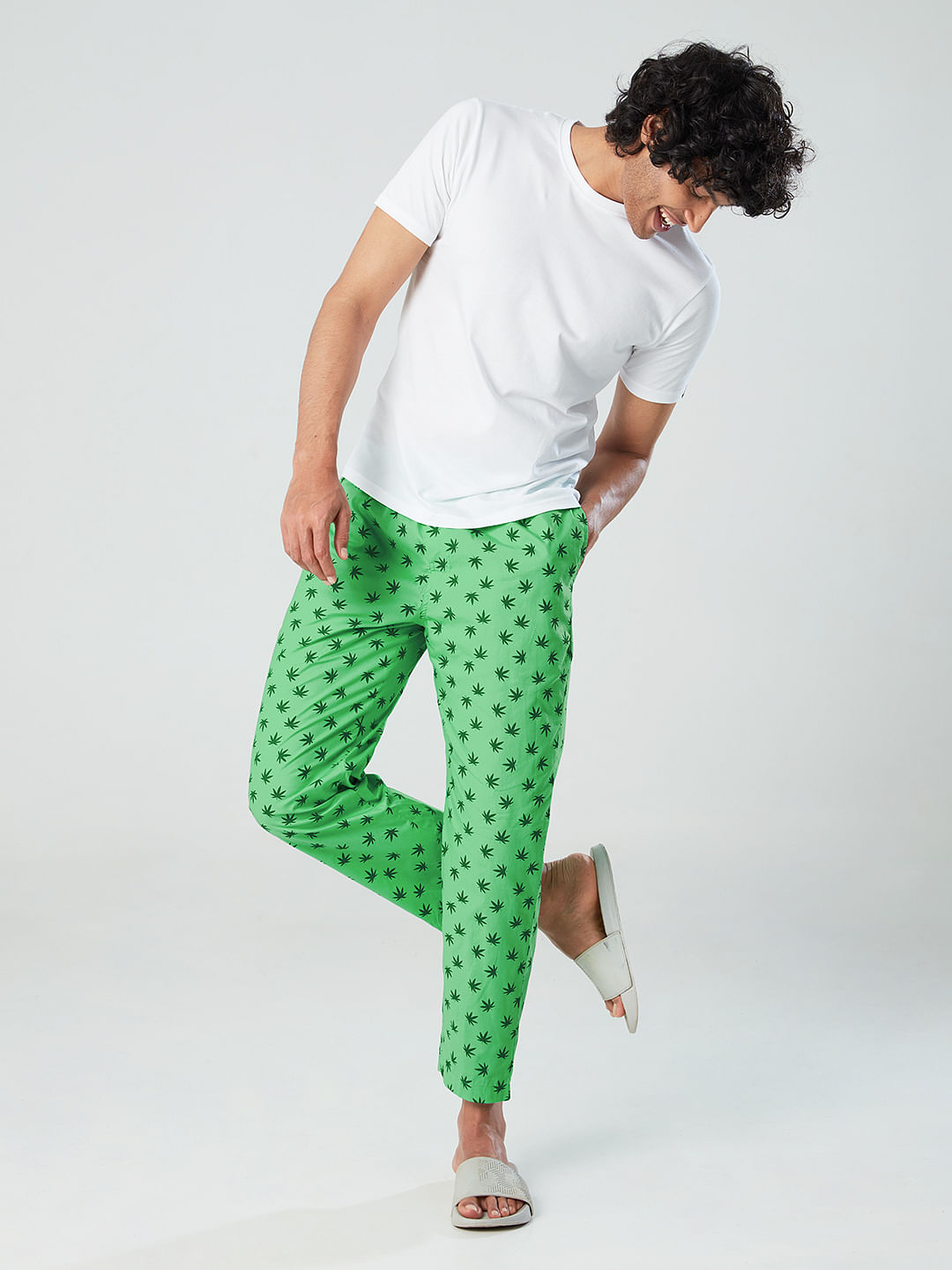 Buy Official Reggae Leaf Pattern Mens Pajamas Online