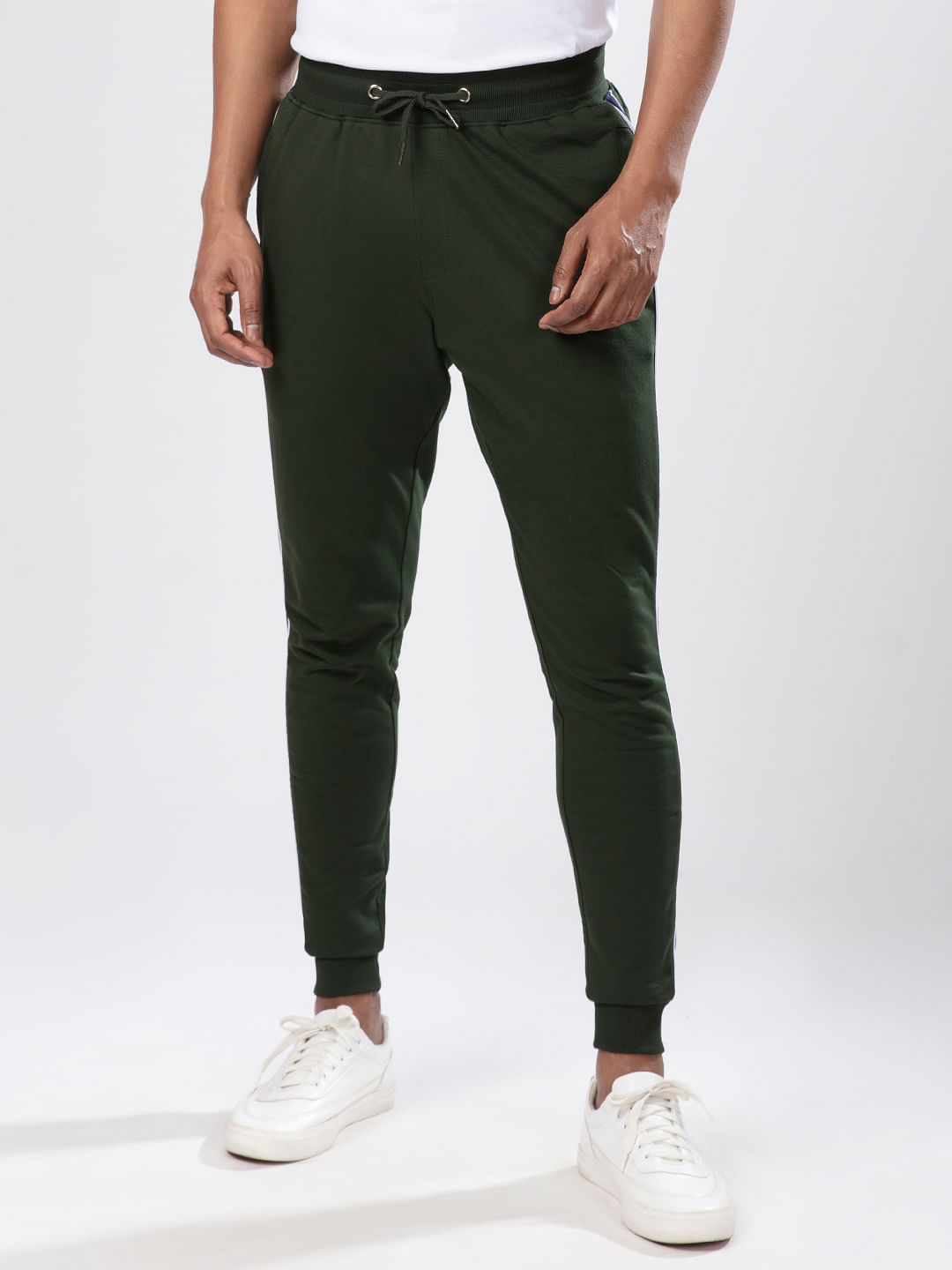 Buy Official Solids Military Olive Joggers Online
