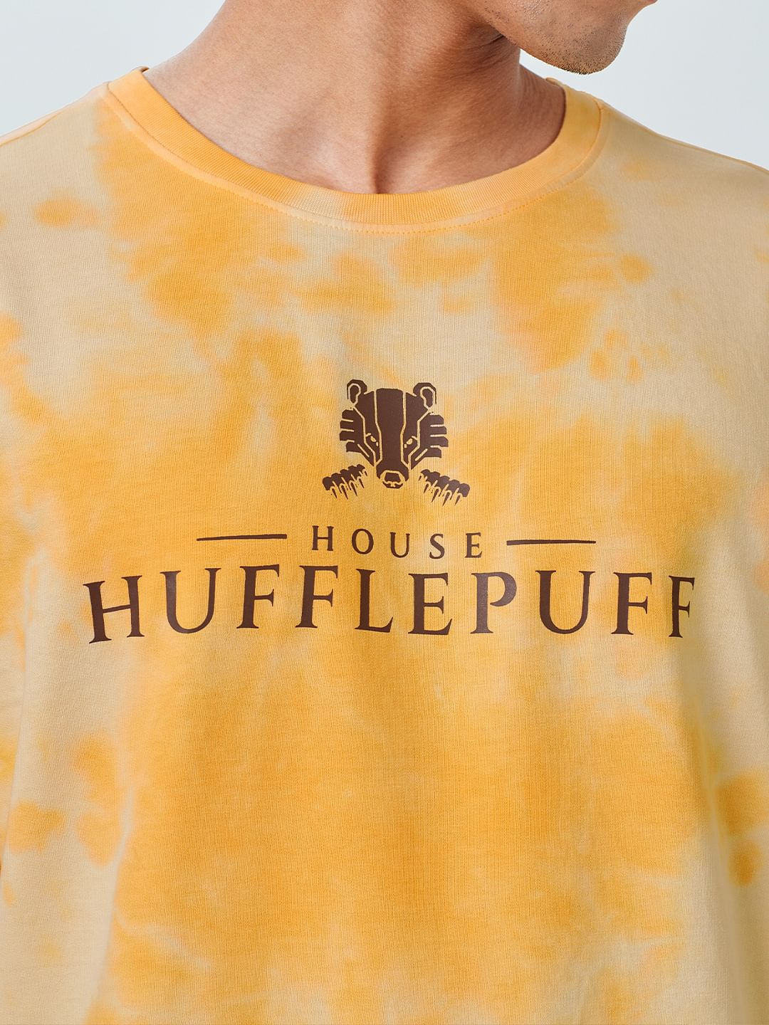 Buy Harry Potter House Hufflepuff Tie Dye Oversized T Shirts Online