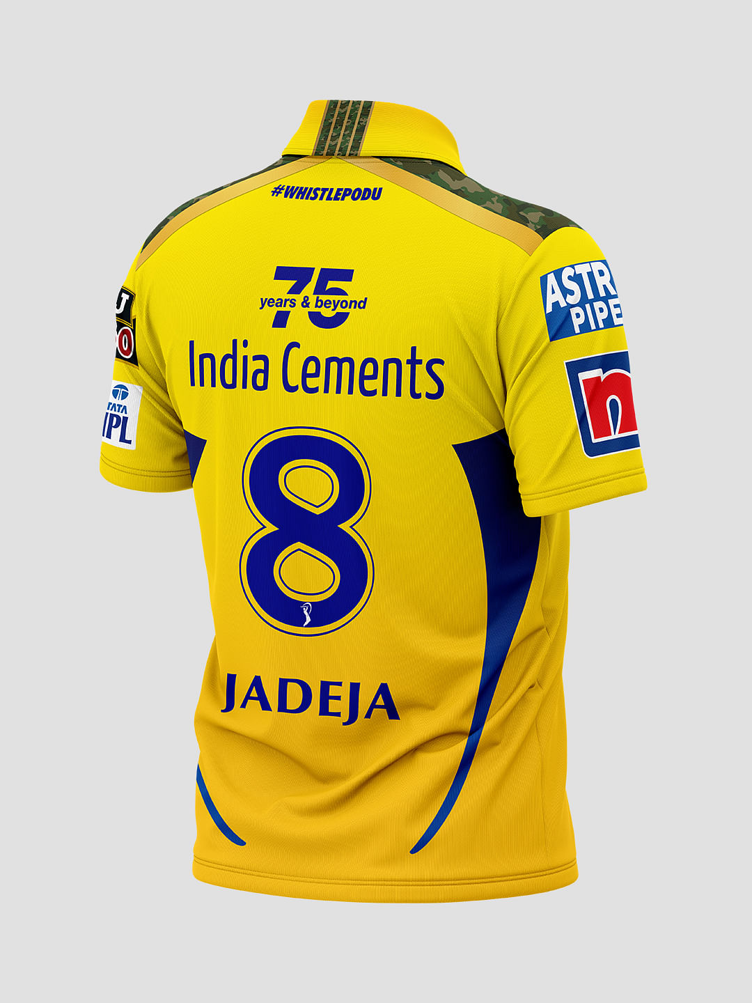 Buy Official CSK Official Match 2022 Jadeja 8 Jersey Online.