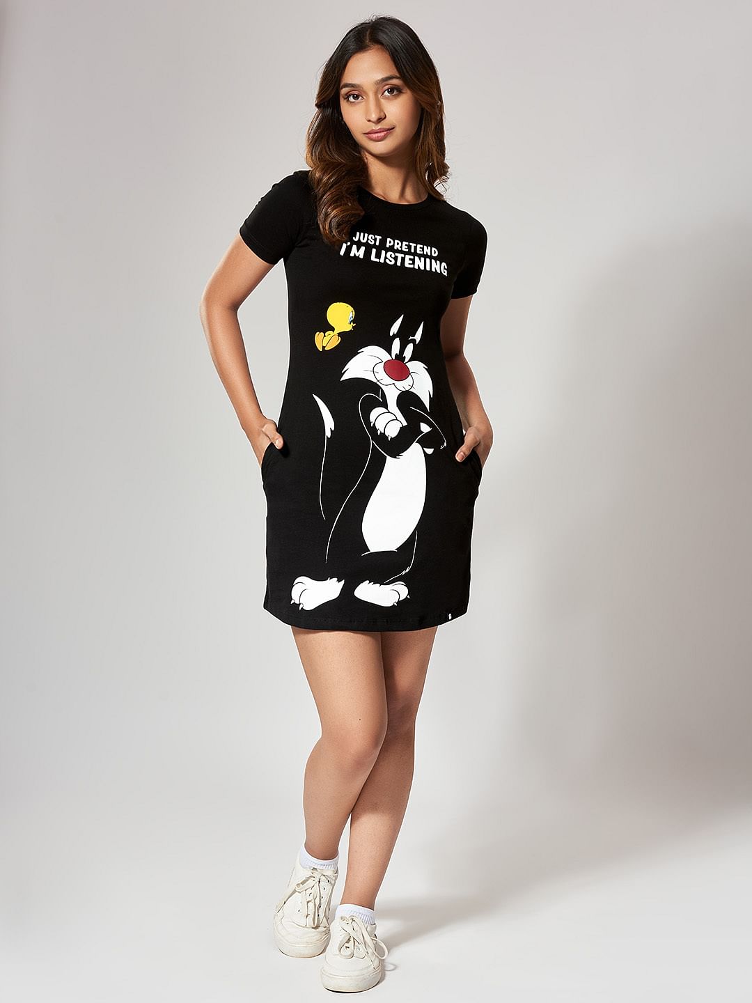 Women T Shirt Dresses Buy Ladies T Shirts Dresses Online At The