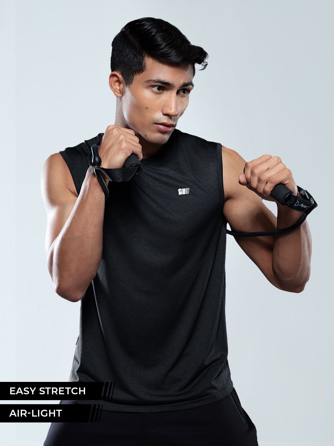 Buy Solids Black Men's Performance Vest Online.