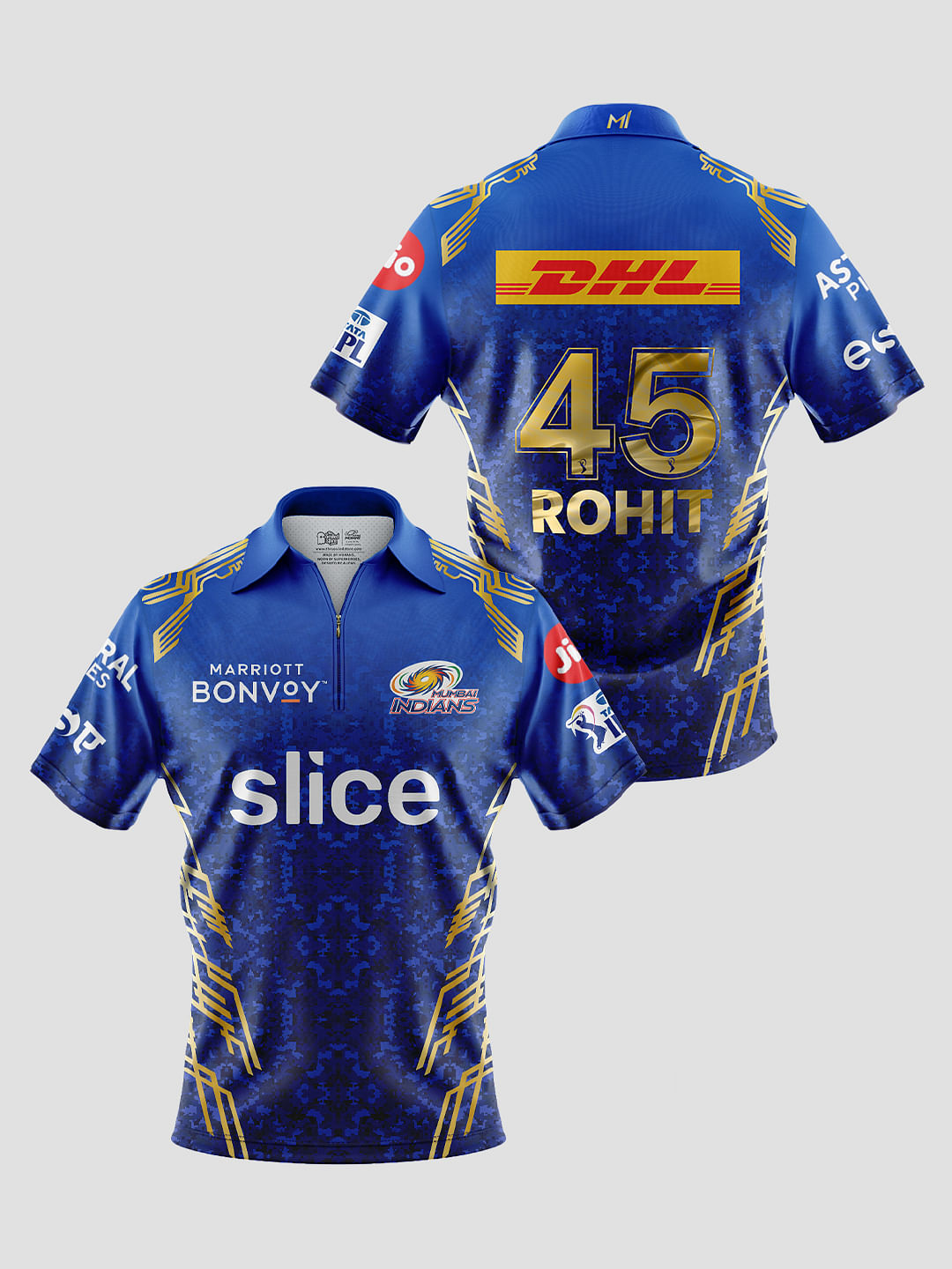 ROHIT 45 M / 38-40in Mumbai Indians 2020 Official IPL Fan Jersey