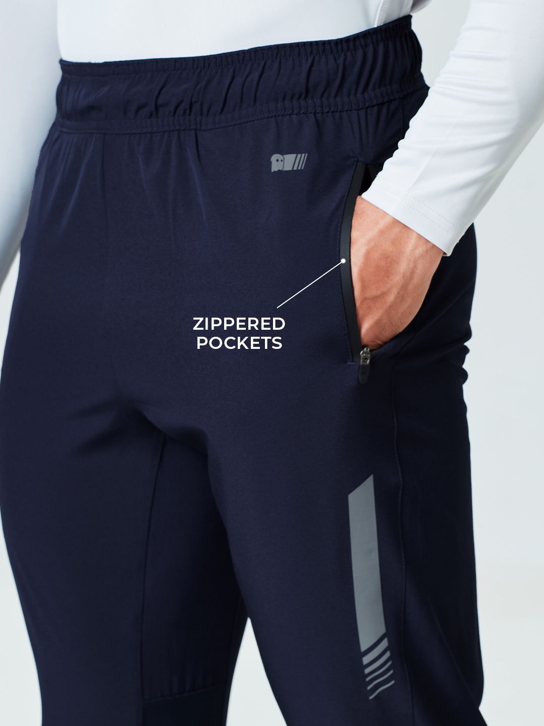 Solids: Navy Men Enduro Joggers online