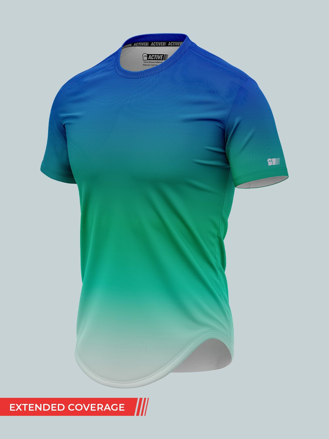 Buy Solids Hues Ombre Mens Performance Essential Drop Cut Tshirt Online