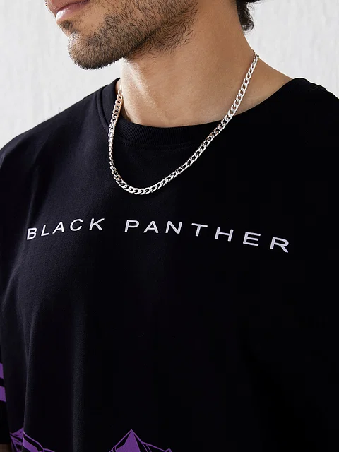 Buy Black Panther Panther Power Oversized T-Shirts Online