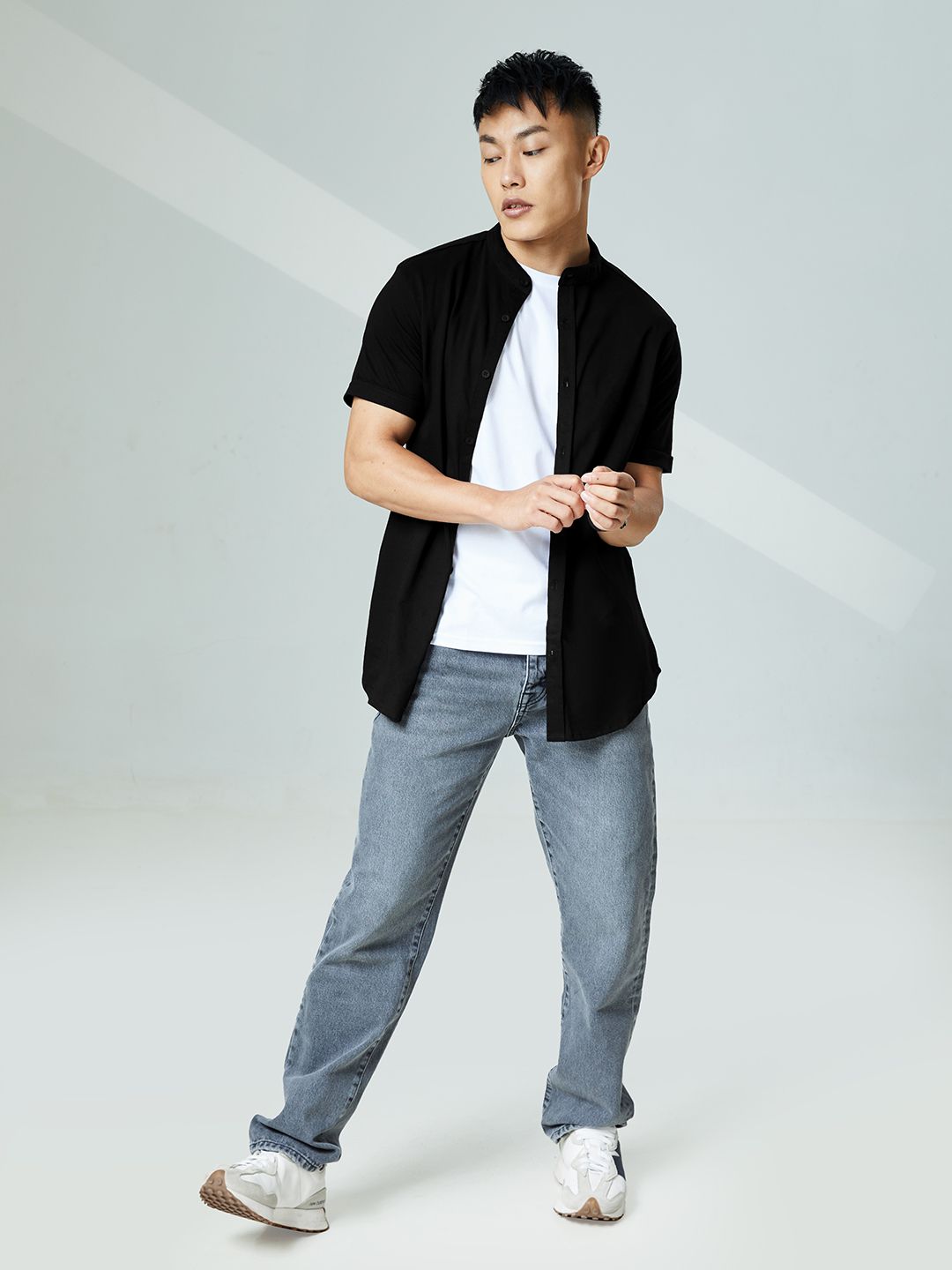 Buy Solids: Black (Knit Shirt) Knit Shirts