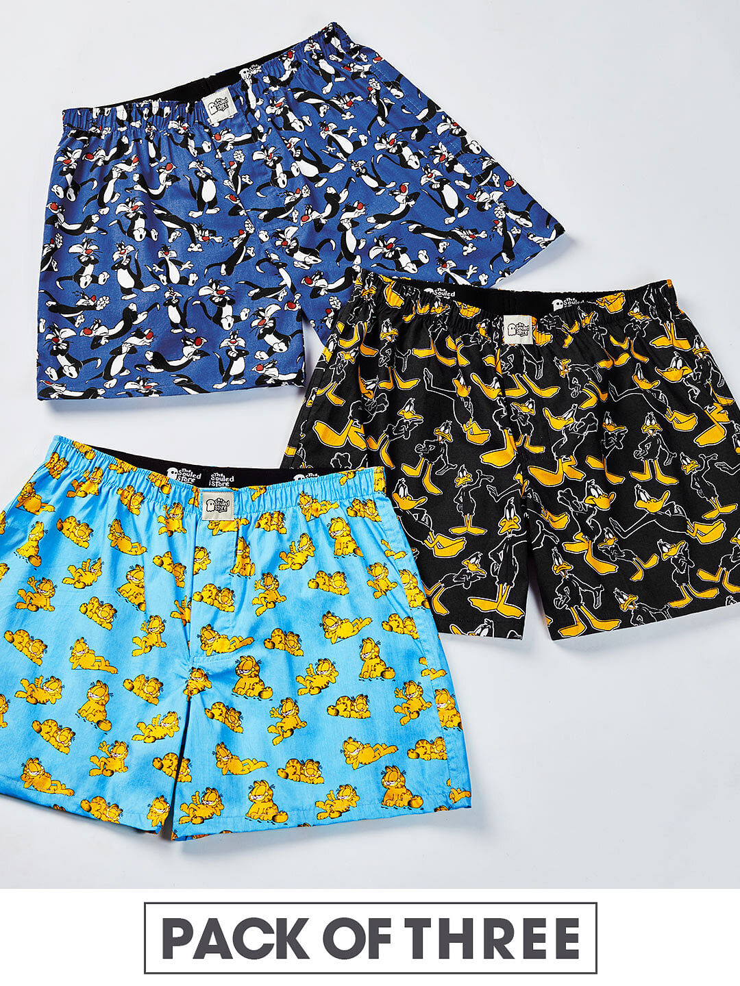 Buy Pack Of Three Cartoon Boxer Shorts Online