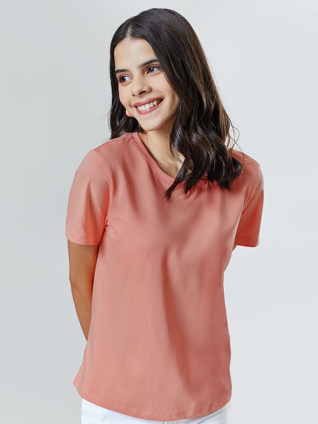 Pastel pink t shirt womens Clearance