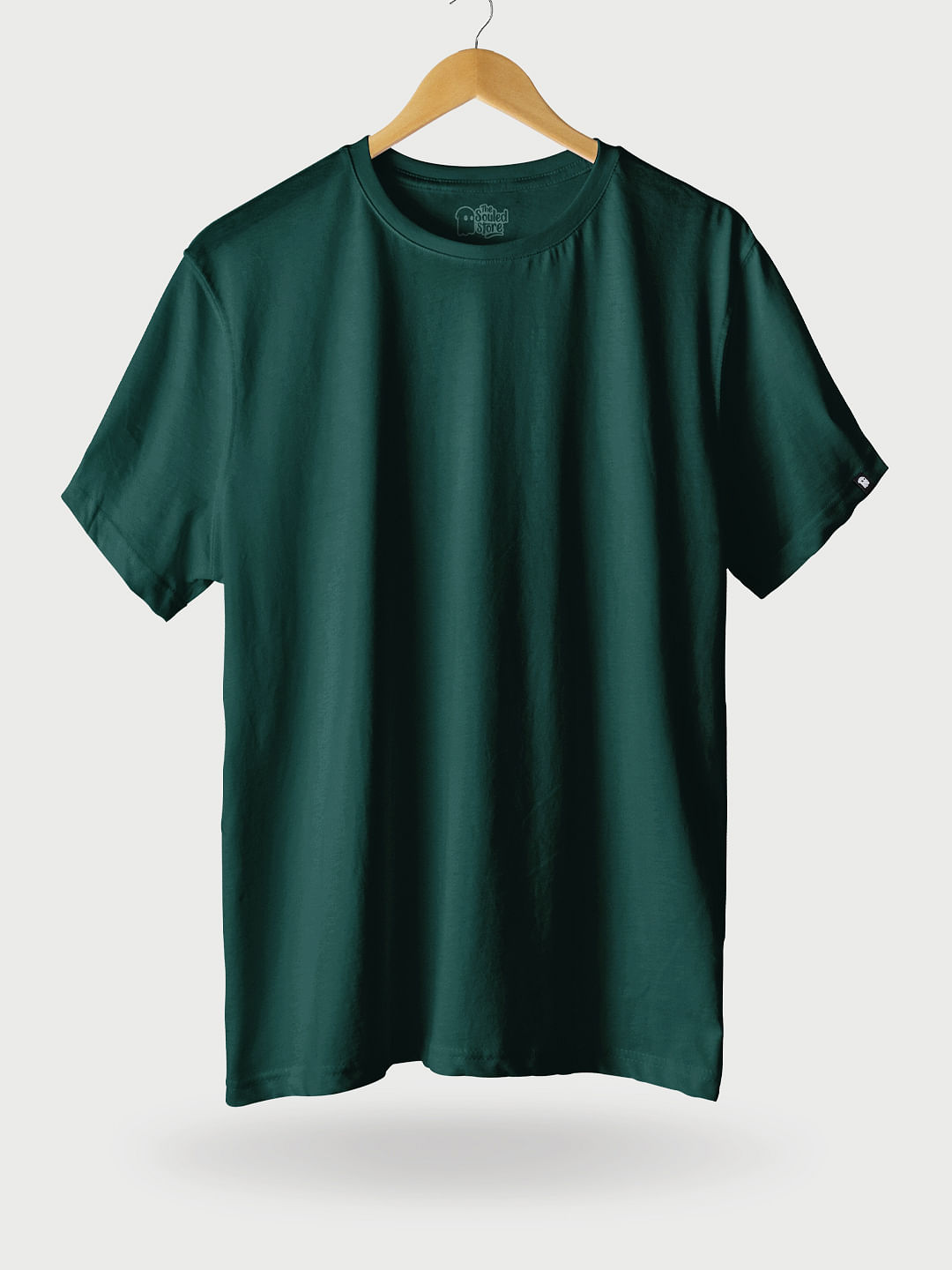 Buy Solids: Bottle Green Half Sleeve T-Shirts online at The Souled Store.