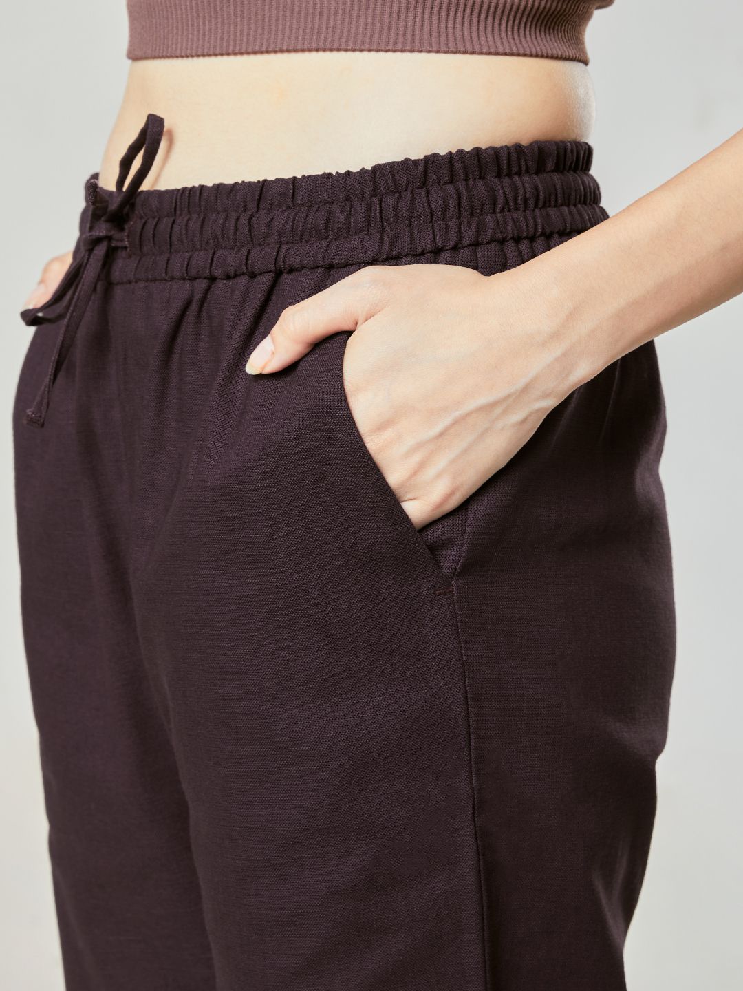 Solids: Burgundy All Day Pants online