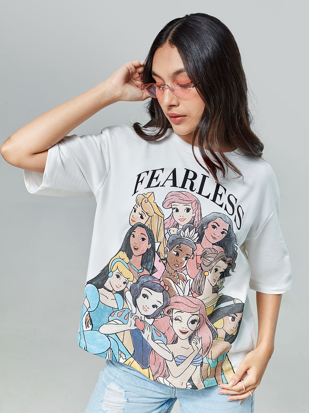 Buy Disney All Princess Womens Oversized Tshirt Online