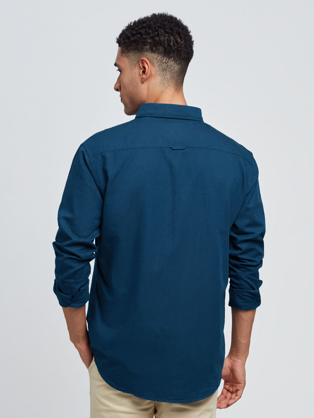 Buy Oxford Shirt Navy Blue Men's Shirt Online