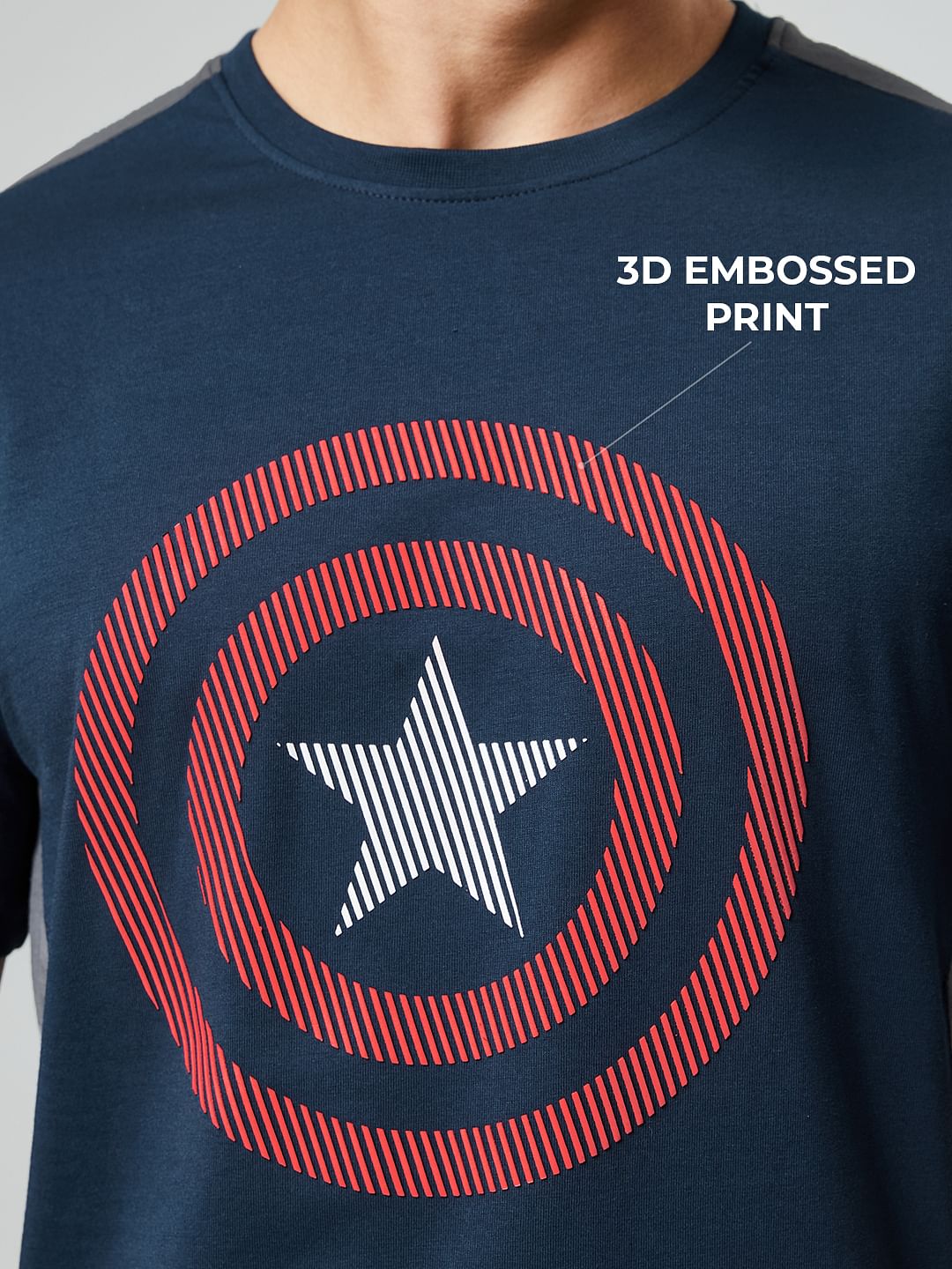 Buy Captain America The Shield Drop Cut T shirt Online